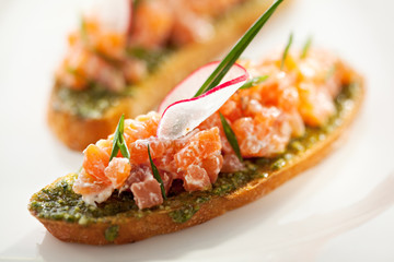 Salmon Bruschetta