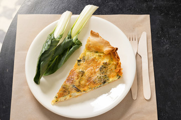 salt quiche with coasts