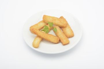 Rabas de calamar enharinadas