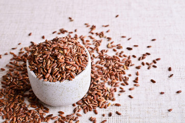 Brown unpolished rice