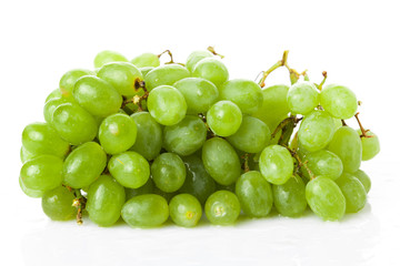 fresh rose and green grapes