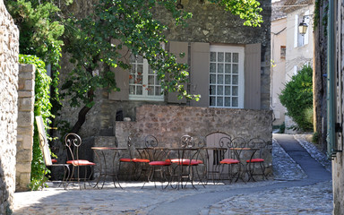 A Cafe in a pretty French village