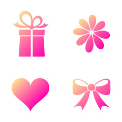 Happy valentine icons