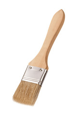 Paintbrush with a Wooden Handle