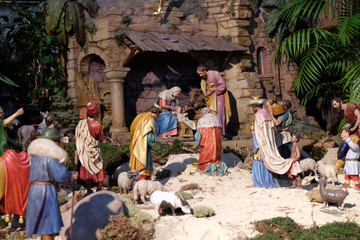 Nativity scene, Cathedral dedicated to St Giles in Graz, Austria