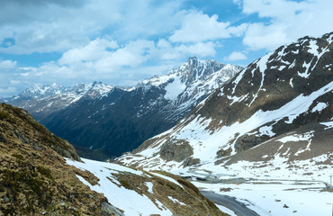 Summer Alps mountain landscape (Austria).