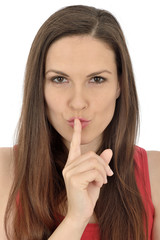 Naklejka premium Secretive Young Woman