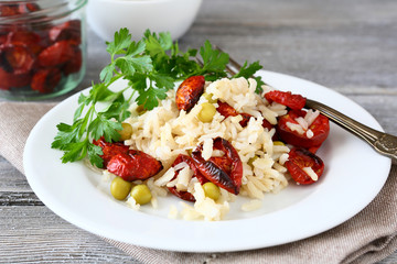 Italian risotto with vegetables
