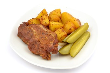 karkówka zapiekana z ziemniakami