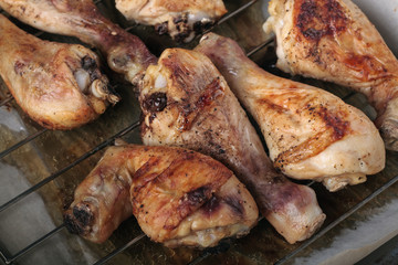 Grilled chicken drumsticks