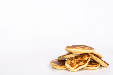 isolated pile of several pancake