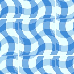 Seamless water wave pattern