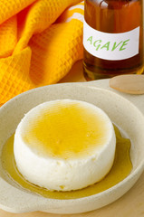 Agave Syrup and Cottage Cheese