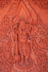 The roof of a Buddhist temple