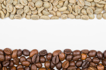 background of coffee beans for text
