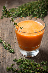 Pumpkin and carrot fresh