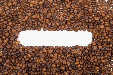 background of coffee beans for text