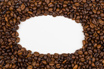 background of coffee beans for text