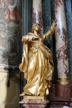 Virgin Mary, Barmherzigenkirche church in Graz, Austria