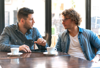 Casual meeting in a Cafe