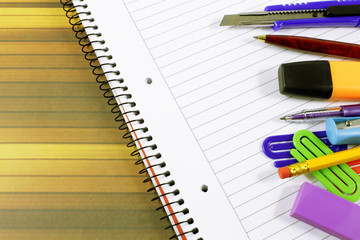 Notebook and stationery