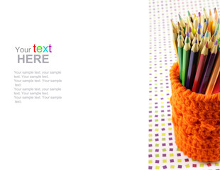 Pencil holders with copyspace