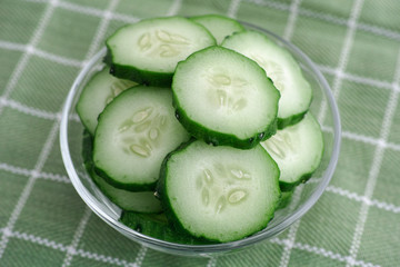 Sliced Cucumbers