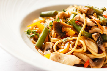 noodles with chicken