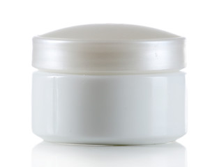 Cosmetic can isolated on white