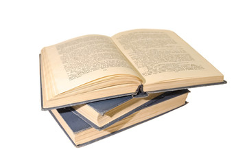 Obraz premium Stack of books isolated on a white background