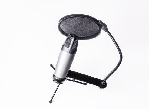 Microphone and pop filter