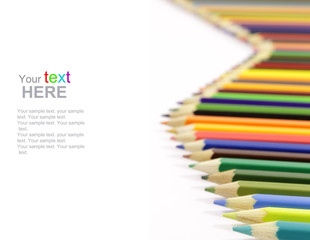 Color Pencils with copyspace