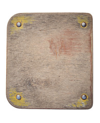 wooden sign isolated