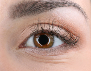 Obraz premium Human eye close-up