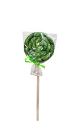 Delicious lollipop isolated on white