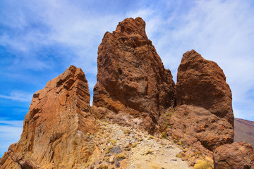 Rock at volcano Teide in Tenerife island - Canary