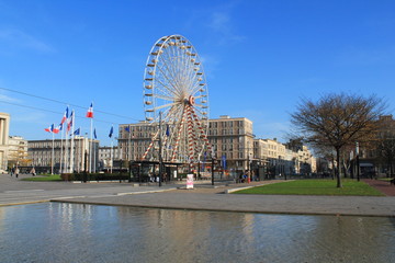 Place de l'hotel de ville au Havre, France