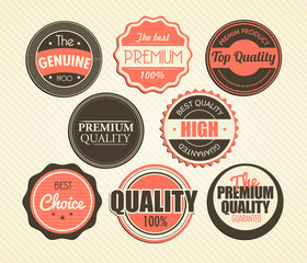 set of vintage sale and promotion badges