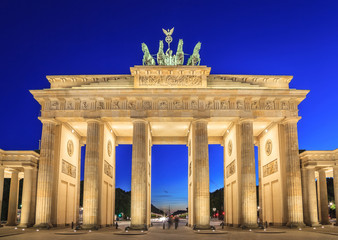 Naklejka premium Brama Brandenburska w Berlinie, Niemcy