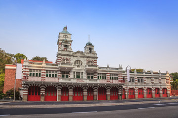 Fototapeta na wymiar Central Fire Station of Singapore city
