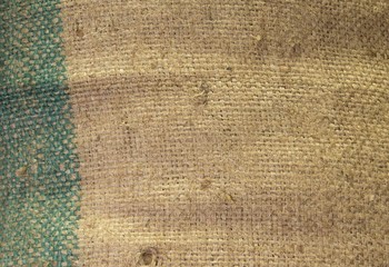 Sack texture with green line