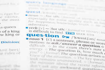 Obraz premium word question