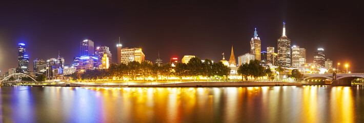 View of Yarra river in Melbourne, Australia