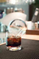 Black russian cocktail