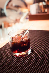 Black russian cocktail