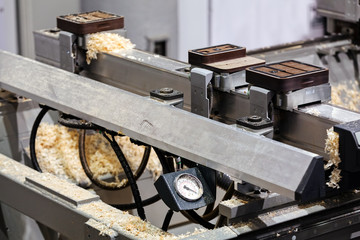 detail of woodworking machine