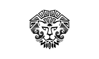Lion polynesian tattoos