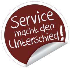 Service macht den Unterschied