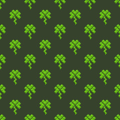 seamless pattern of clover St. Patrick