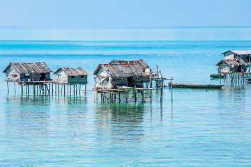 sea gipsy community house on an island